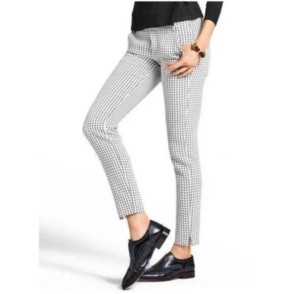 CAbi Pants - Cabi Windowpane Plaid Trousers Black White 3203 Size 2
